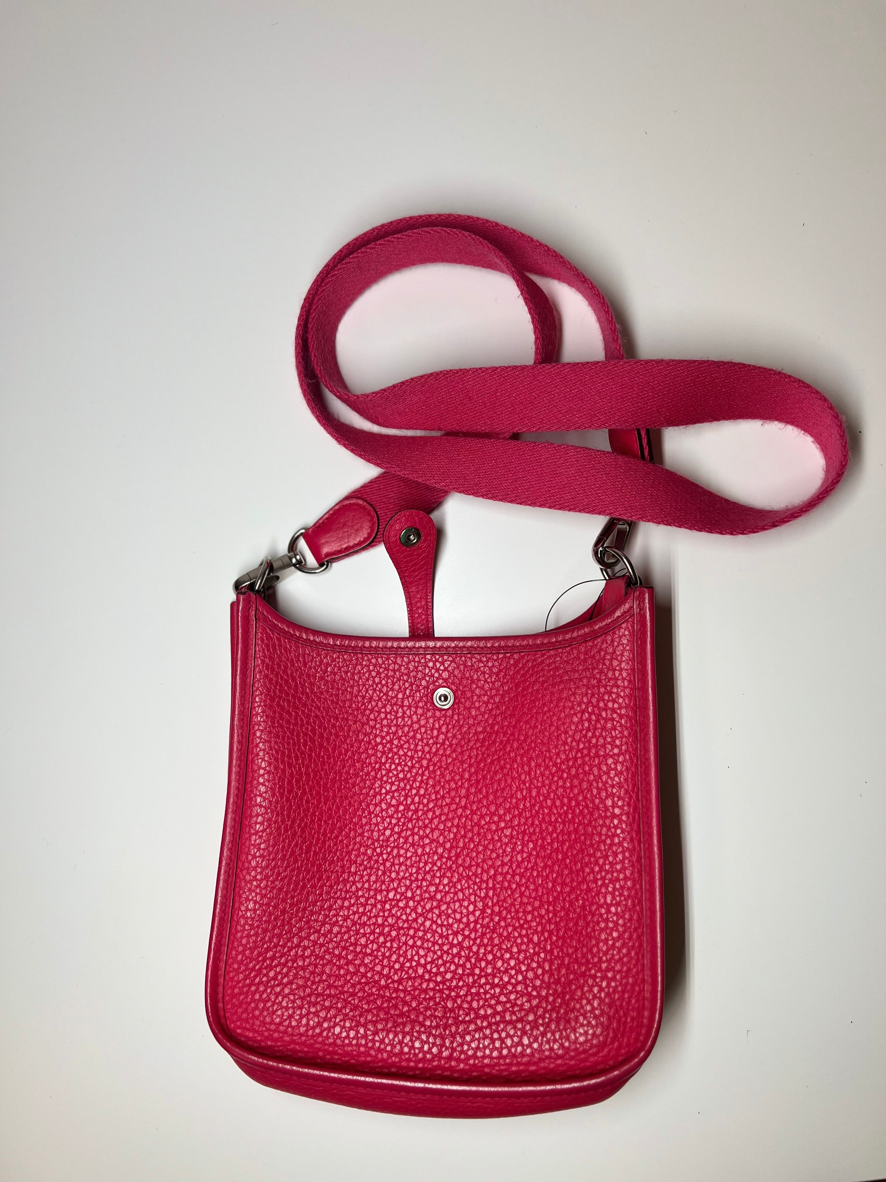 Hermes Pink Evelyne TPM,Togo  A Stamp