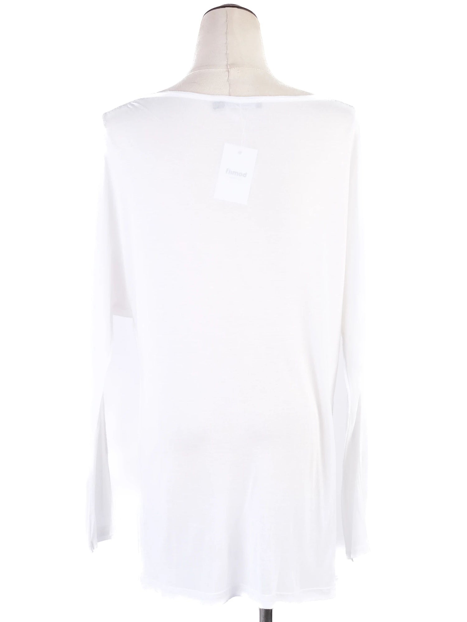 NEW Dolce Gabbana White Modal Off-Shoulder Blouse Size L