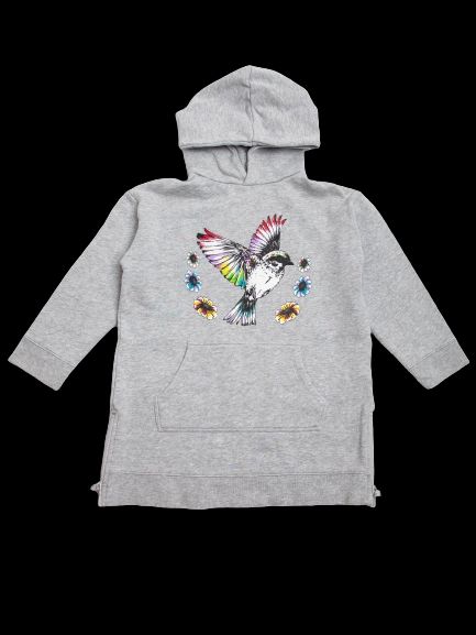 Good Stella McCartney Kids Gray Cotton Hoodie Size 8 with Motif