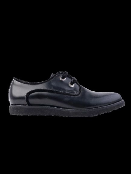 NEW Gallucci Black Leather Shoes for Kids Size 34 with Laces