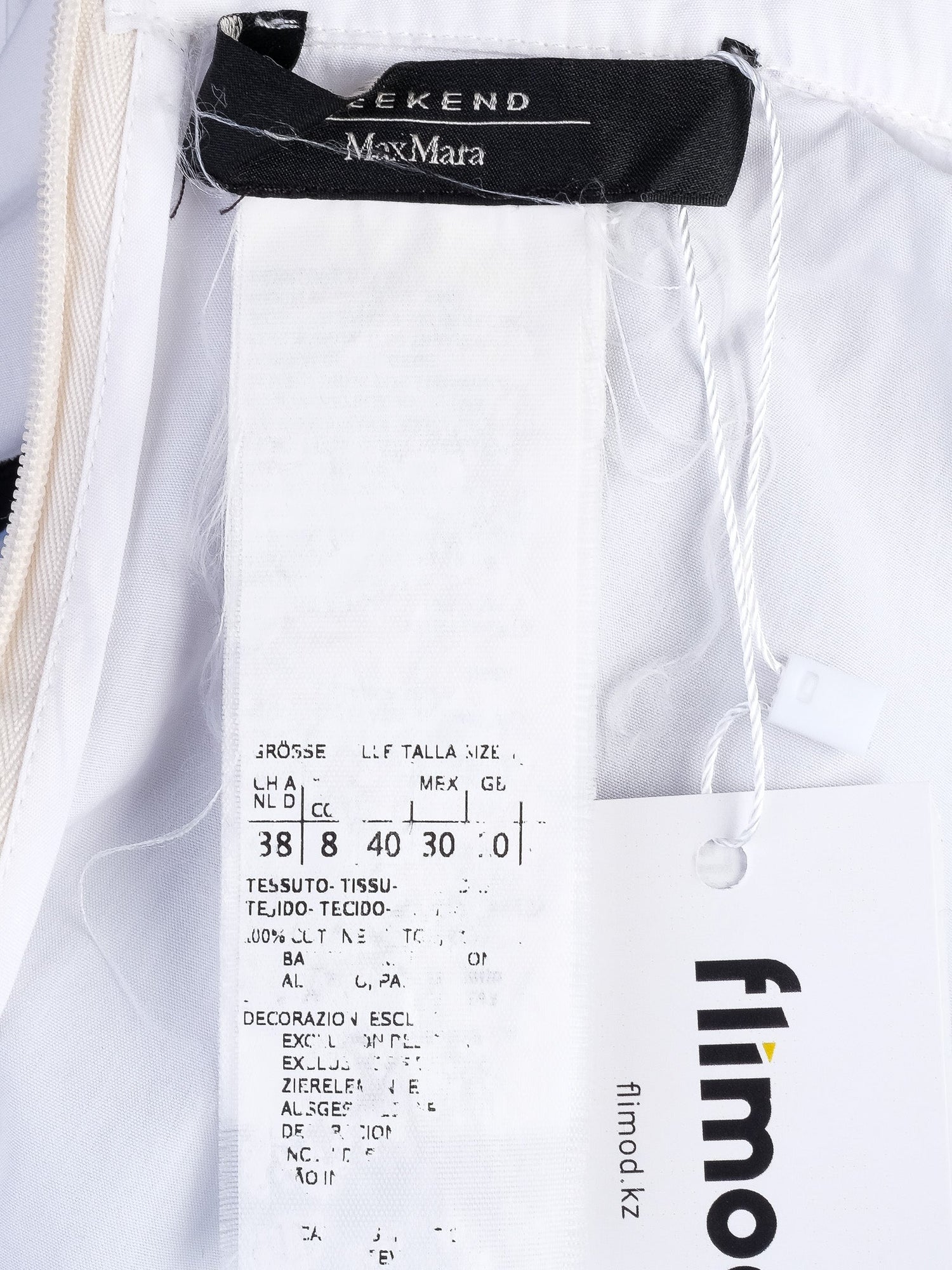 Excellent Weekend MaxMara Blue Striped Blouse with Bow Detail