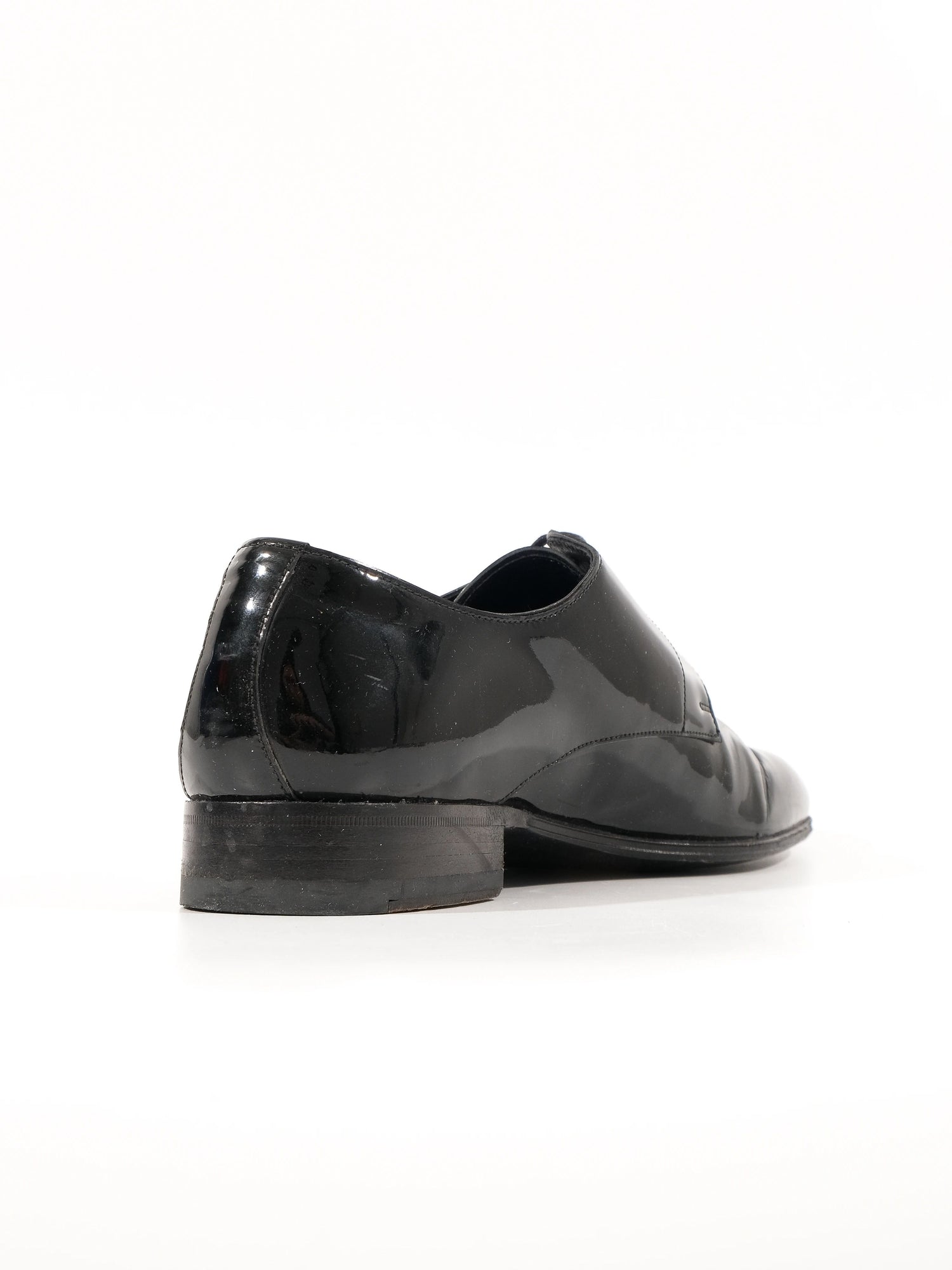 Excellent Valentino Black Patent Leather Dress Shoes Size 41