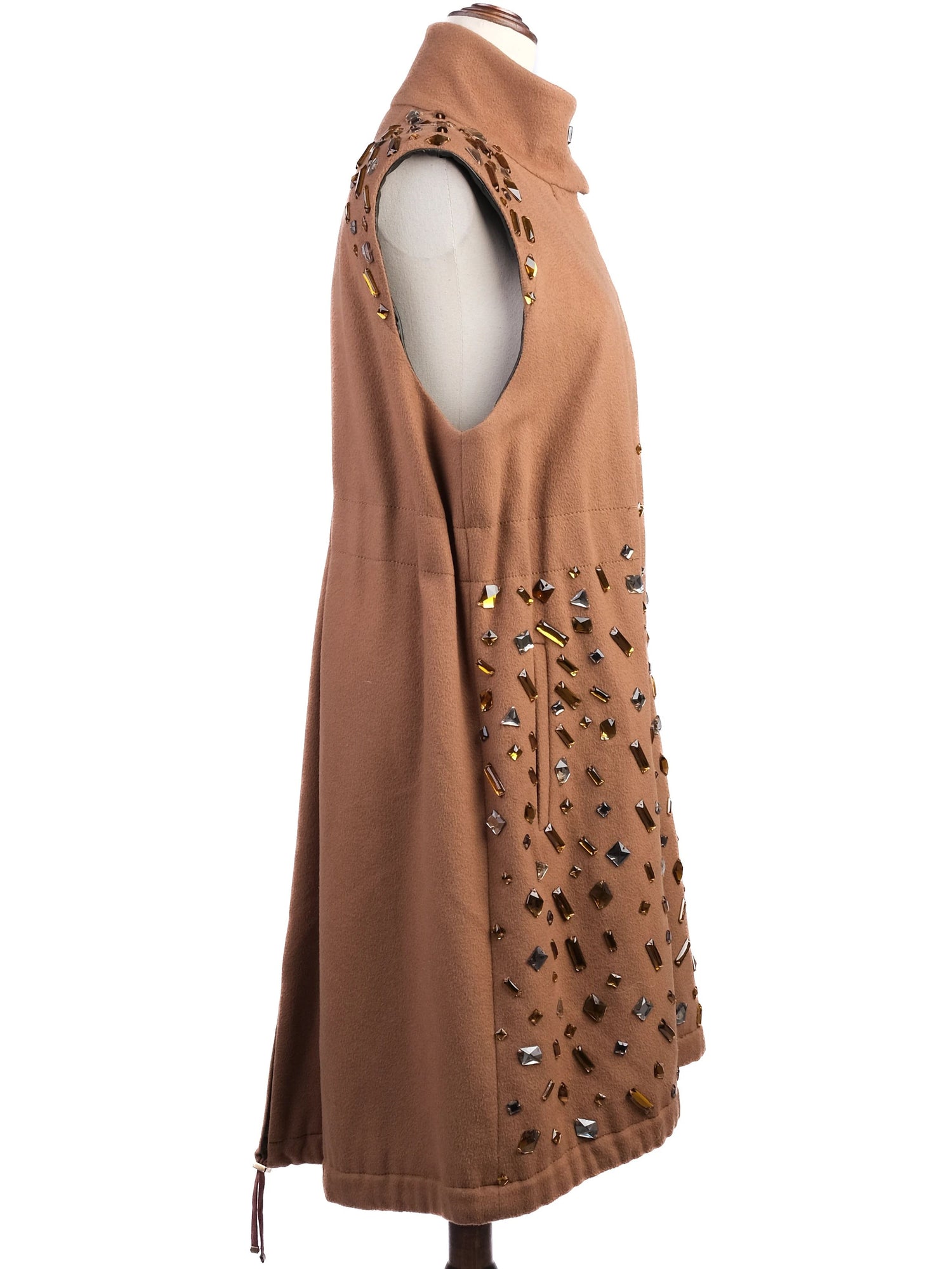 Sportmax Excellent Condition Orange Wool Sleeveless Dress Size M