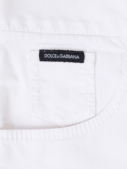 Excellent Dolce Gabbana White Cotton Women&