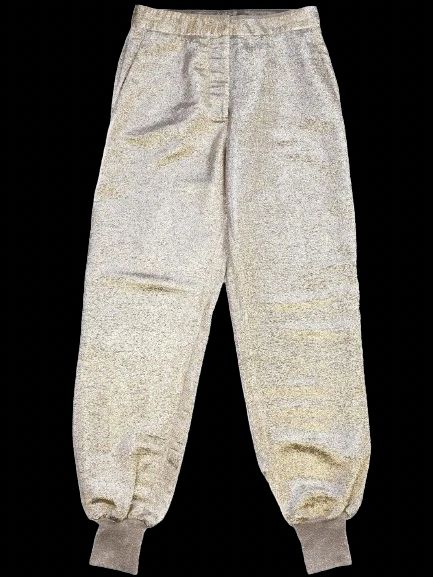 Excellent Stella McCartney Yellow Metallic Jogger Pants Women L