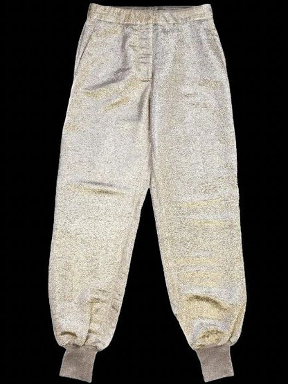 Excellent Stella McCartney Yellow Metallic Jogger Pants Women L