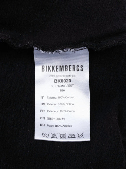 Excellent Bikkembergs Black Kids Tracksuit Size 10 Cotton