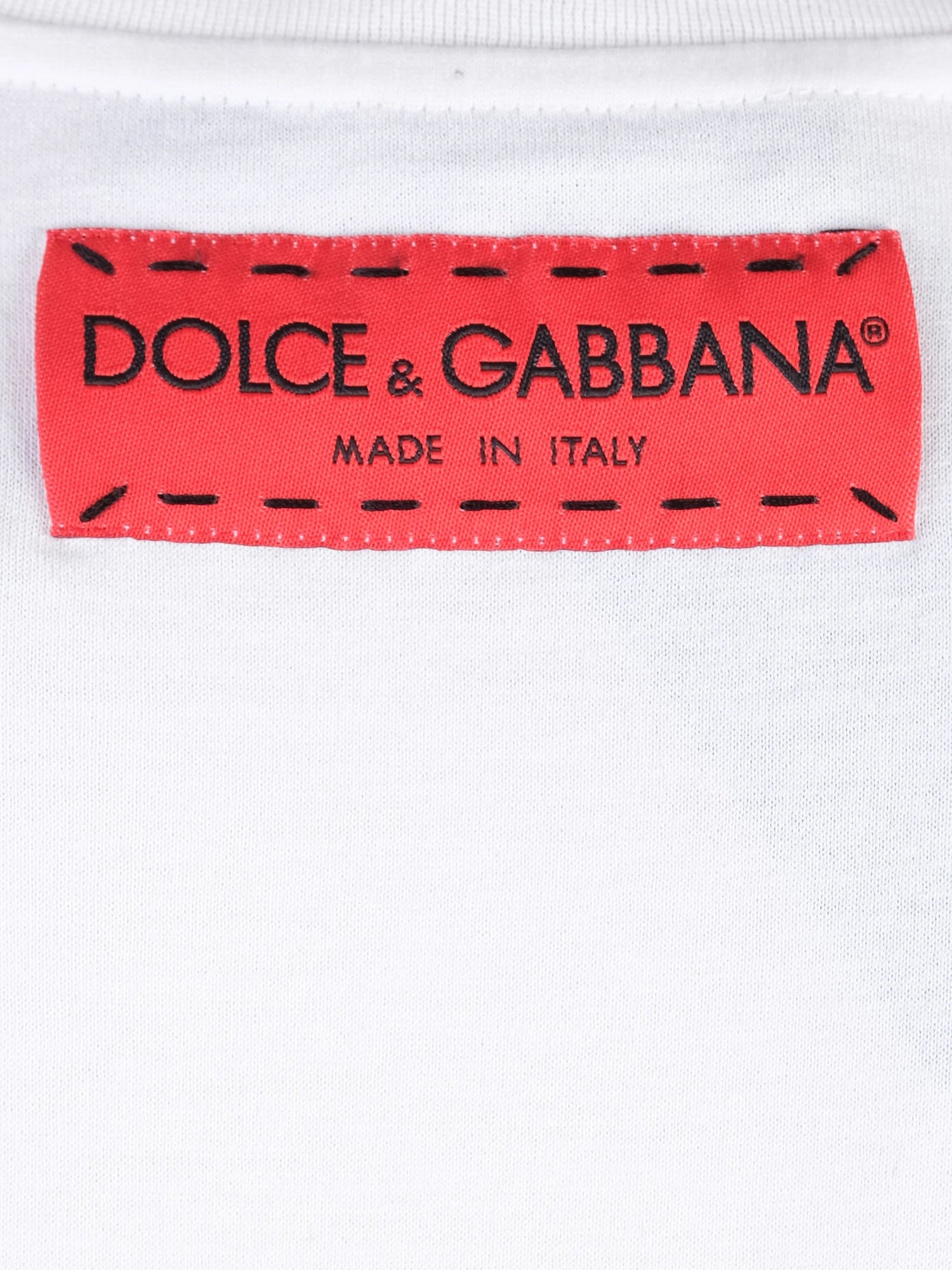Excellent Dolce Gabbana White T-Shirt D&amp;G LOVE IS LOVE Size M