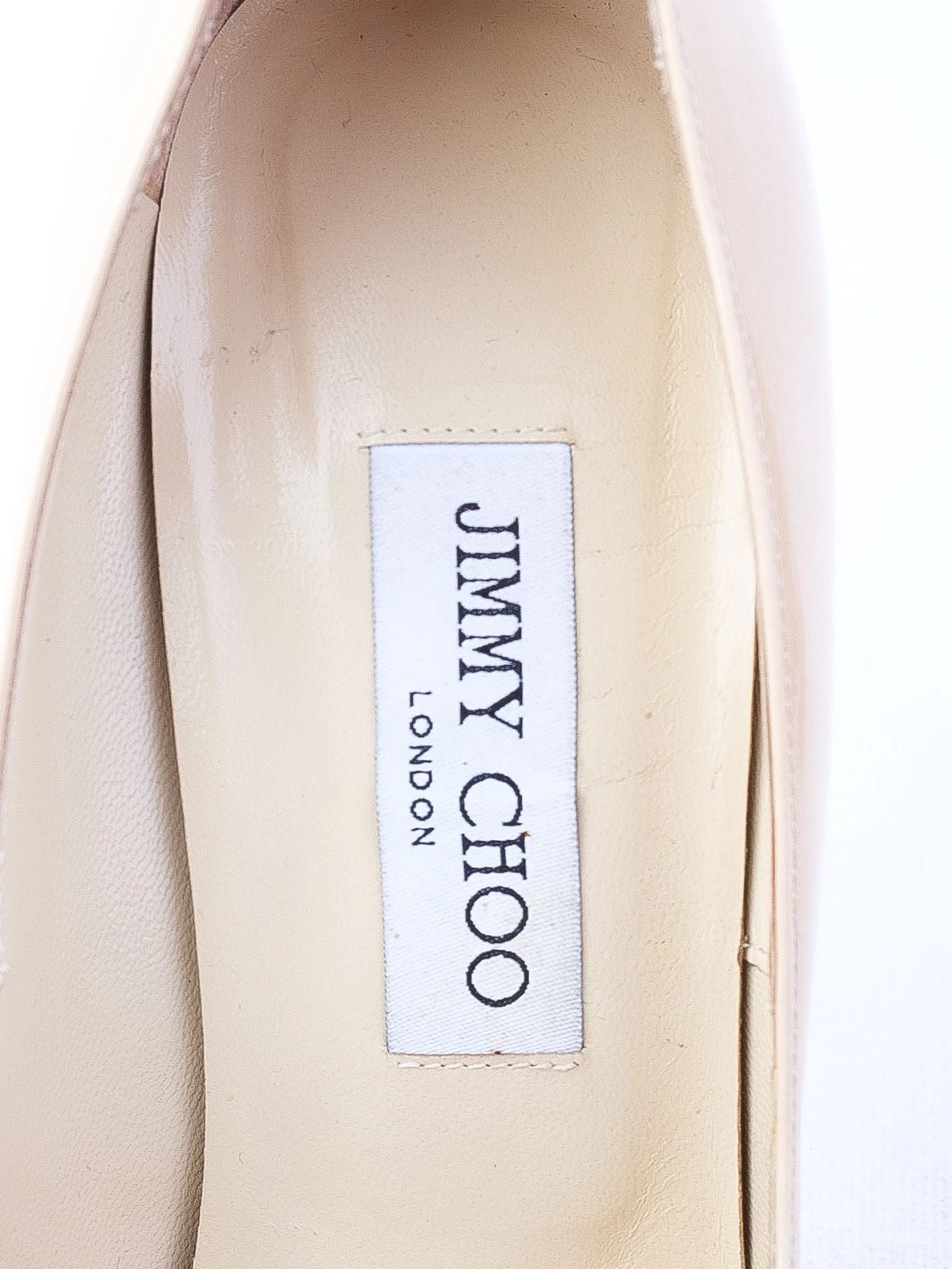 Average Jimmy Choo White Leather High-Heeled Shoes Women