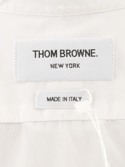 Excellent Thom Browne White Cotton Button-Up Shirt Size S