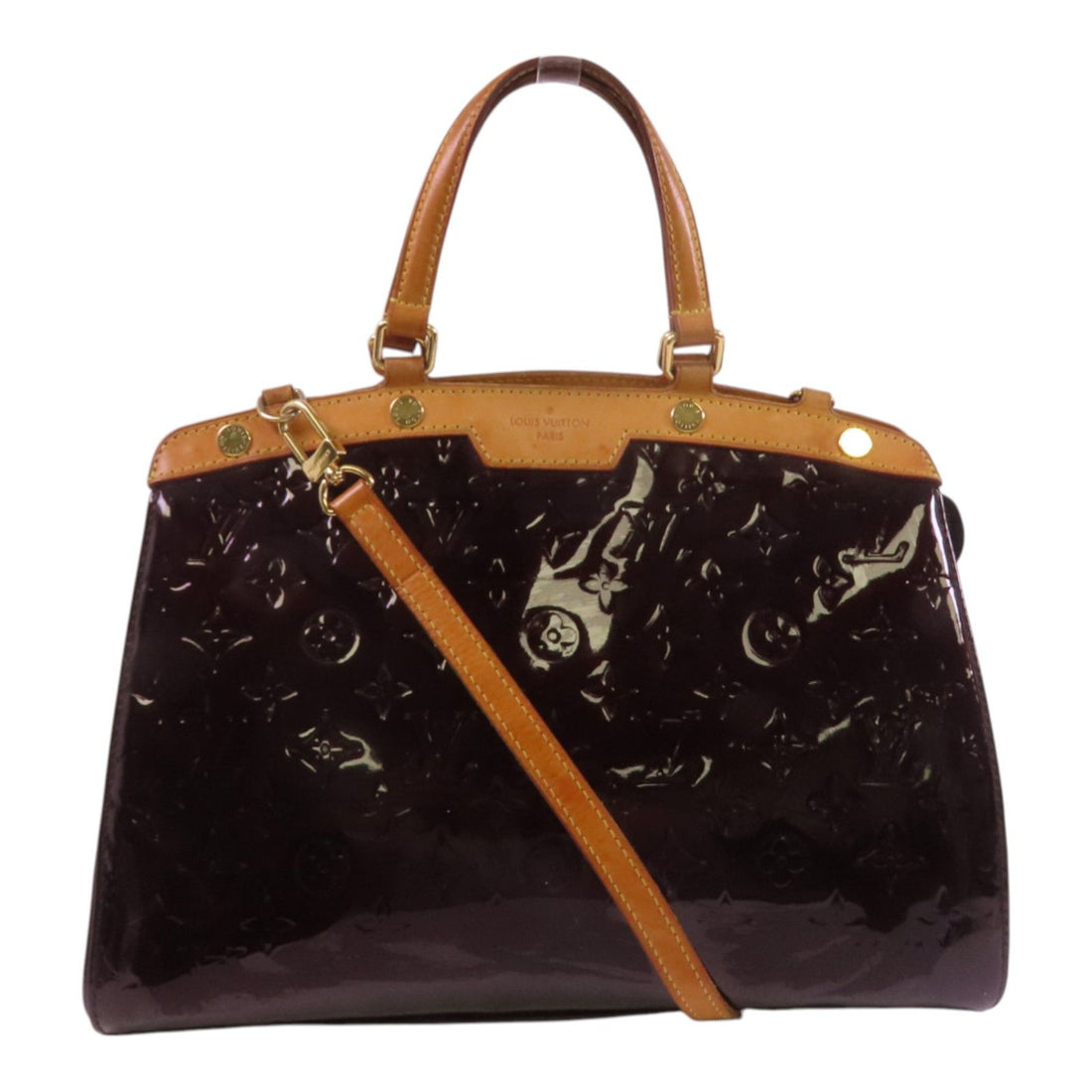 Louis Vuitton Vernis Brea Mm Hand-milled Shoulder Bag Bordeaux 2way Shoulder Bag M 91619