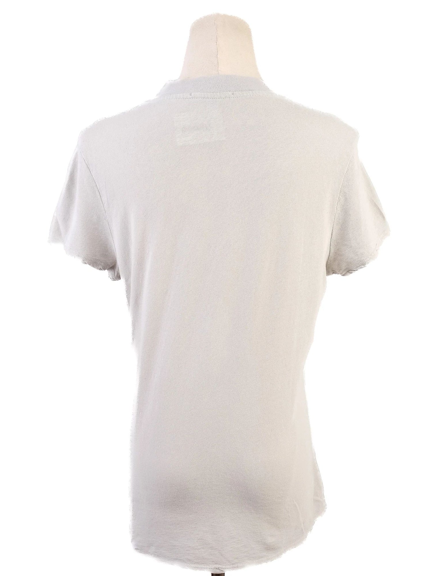 Excellent Standard James Perse Gray Cotton V-Neck T-Shirt Size S