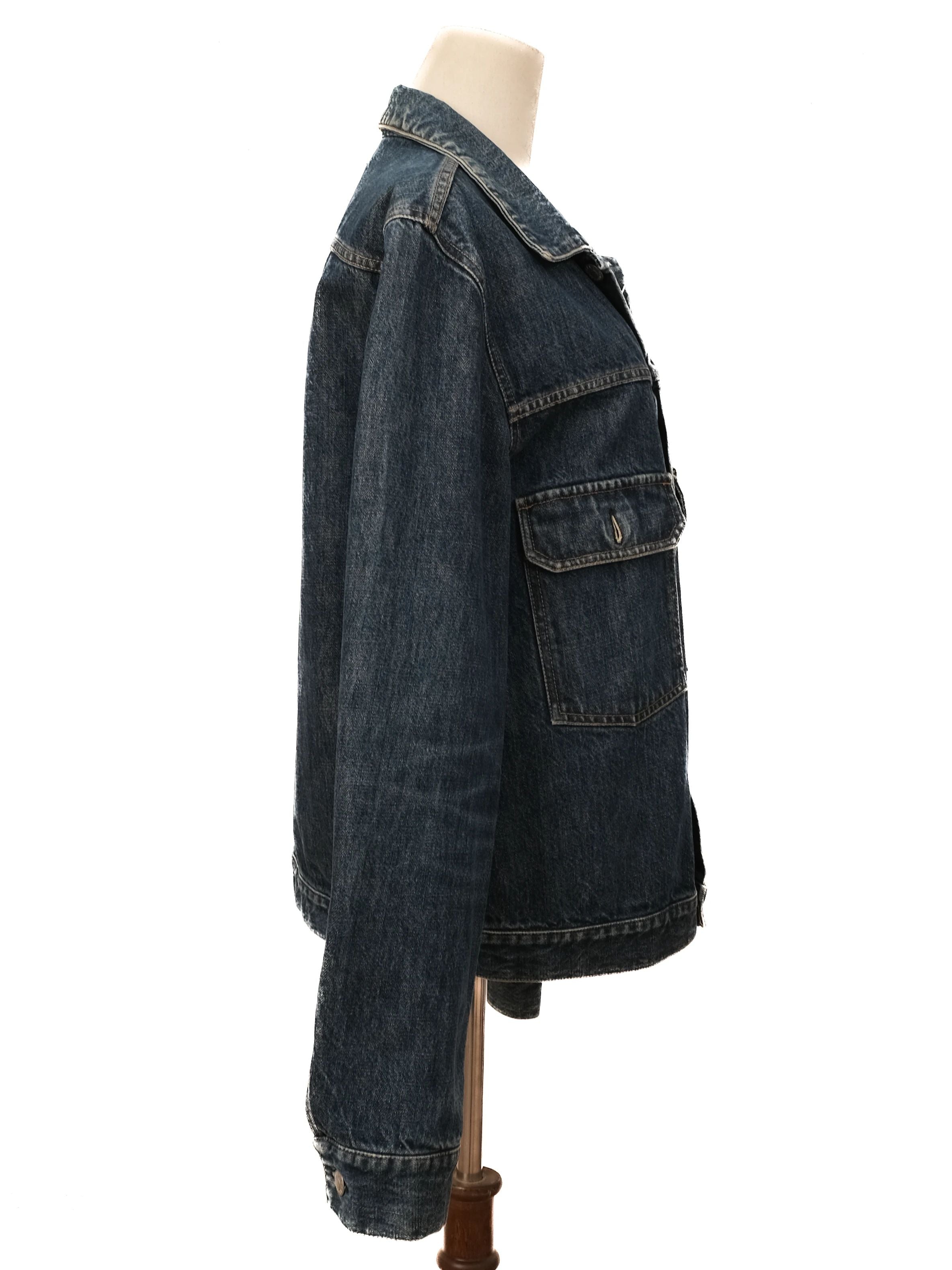 Excellent Helmut Blue Denim Jacket Cotton Size L for Men