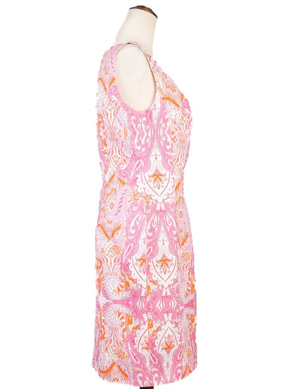 Excellent Laurel Sleeveless Dress M Colorful Paisley Pattern