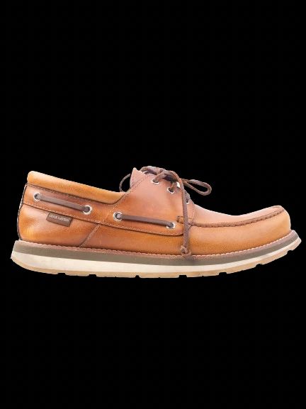 Excellent Louis Vuitton MenÕs Boat Shoe Orange Leather Size 43