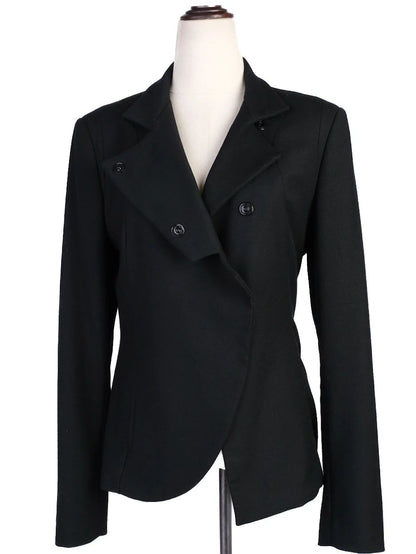 Excellent Malloni Black Viscose Blazer Jacket for Women