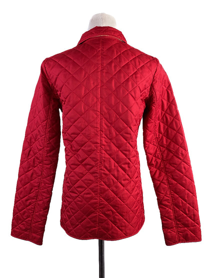 Excellent Burberry Red Quilted Jacket Size 14 for Kids