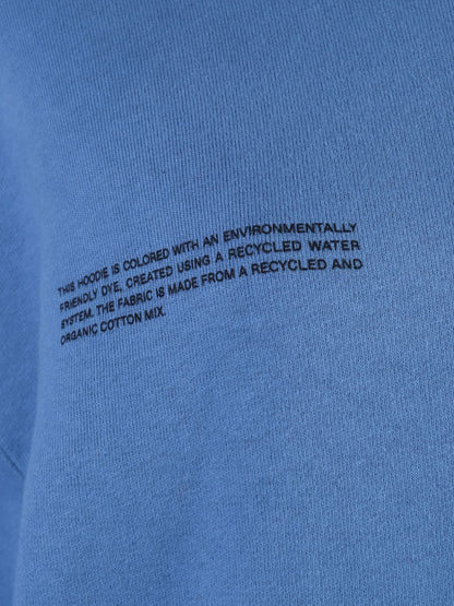 Good Pangaia Blue Cotton Hoodie with Front Pocket Size S