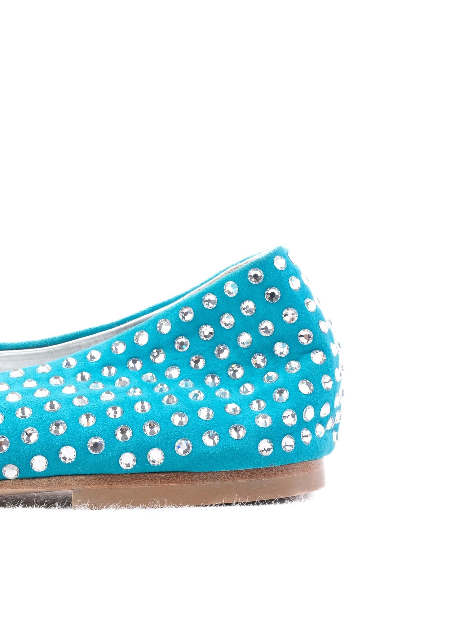 Excellent Giuseppe Zanotti Blue Leather Ballet Flats Size 39.5