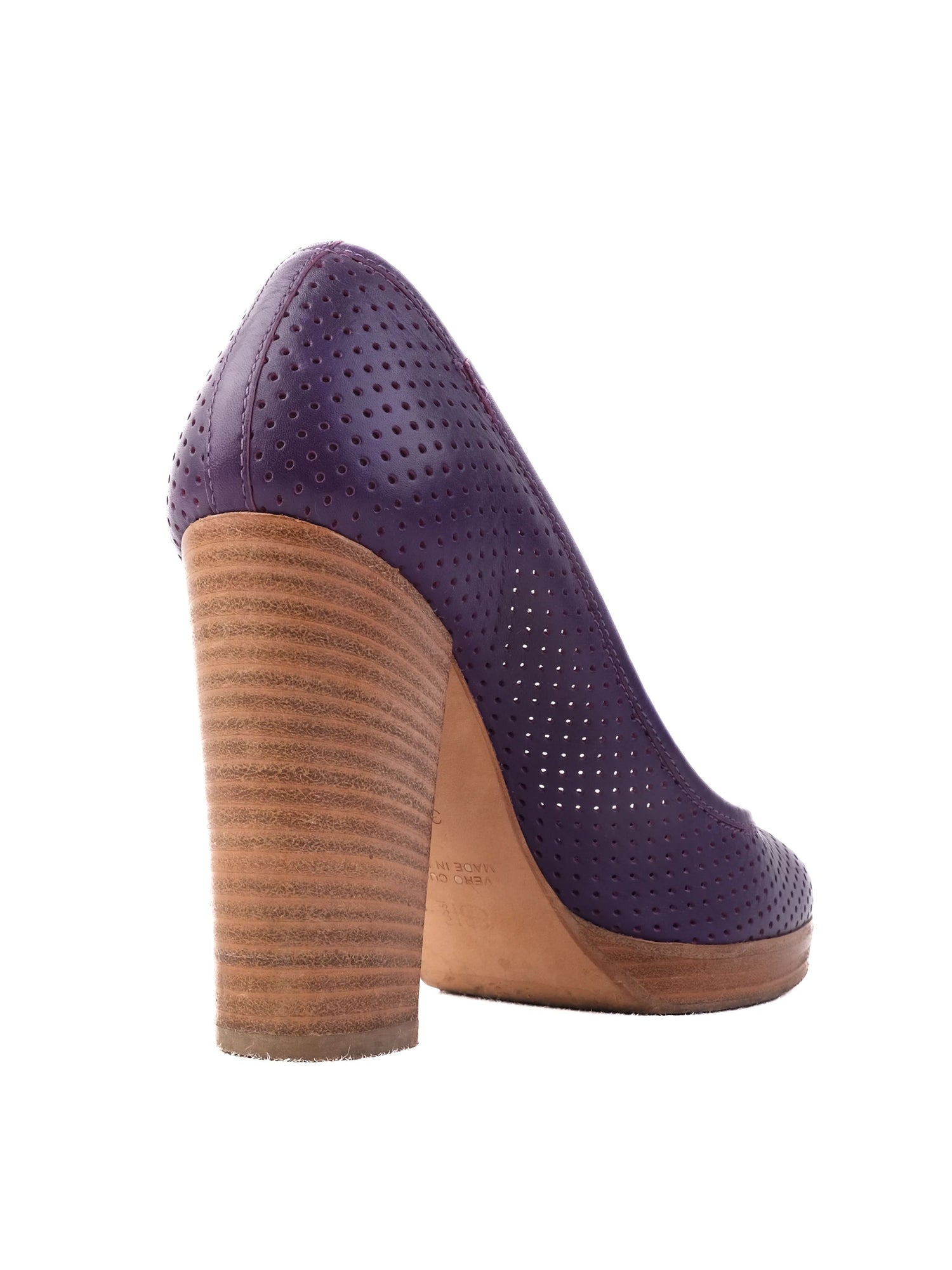 Excellent SI Rossi Purple Leather High-Heeled Shoes Size 38