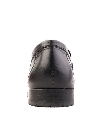 Excellent A.Testoni Black Leather Loafers Size 40 for Men