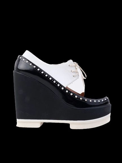Excellent Robert Clergerie Platform Wedge Shoes Leather Size 36