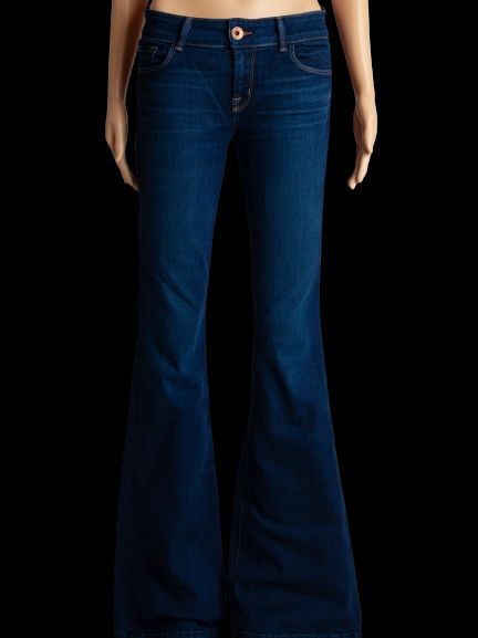 Good J Brand Blue Flared Jeans Cotton Size M Women&