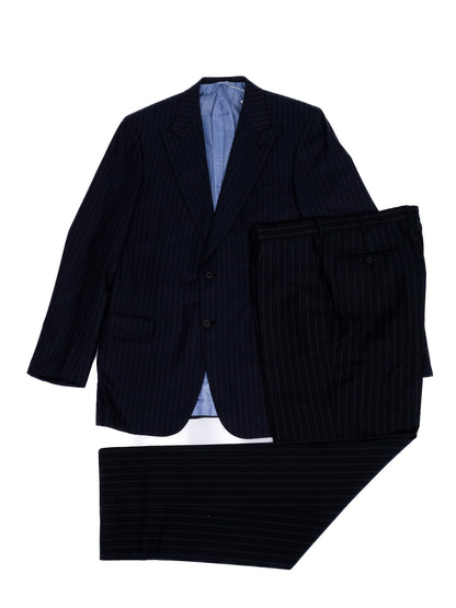 BRIONI MenÕs Blue Pinstripe Suit Excellent Condition Size L