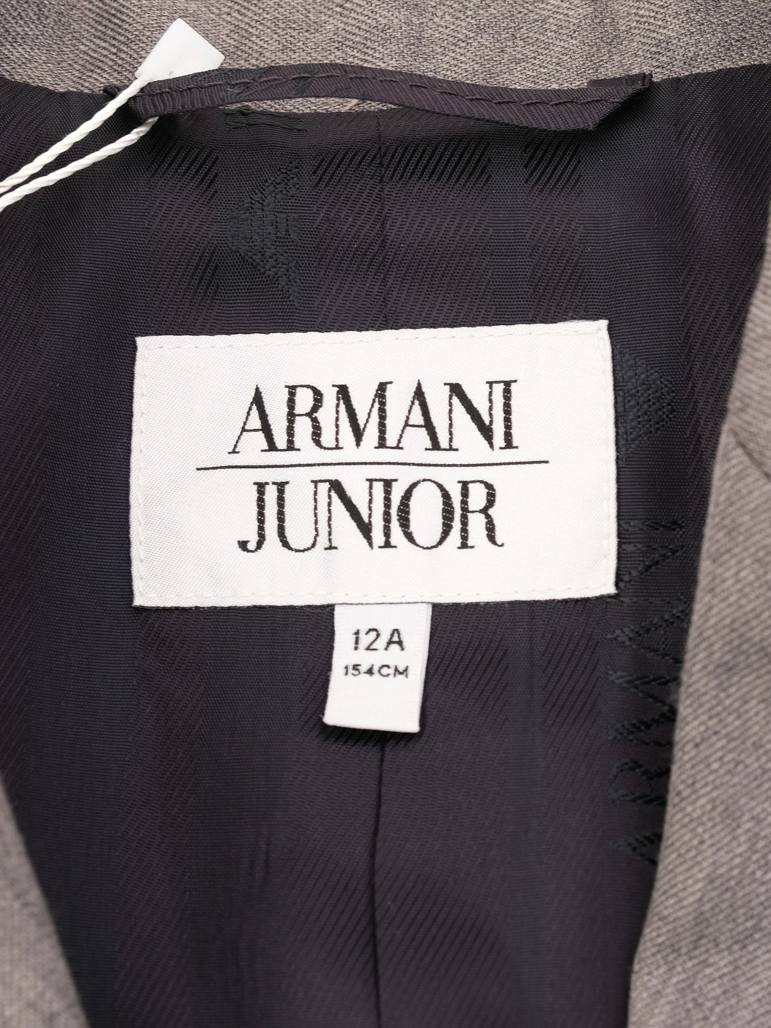 Excellent Armani Junior Gray Wool Blazer Size 12 Women