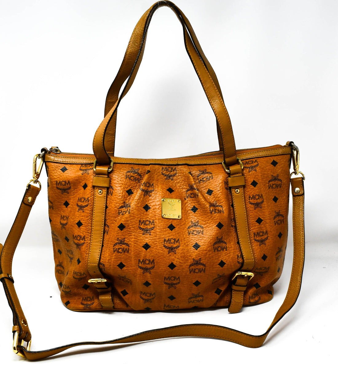 MCM 2Way Bag Cognac