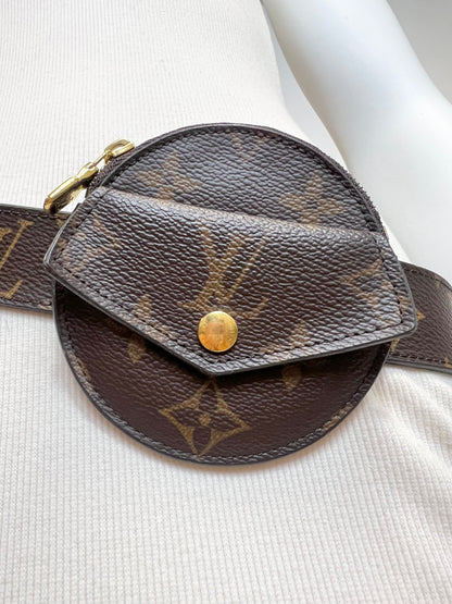 Louis Vuitton Daily Multi Pocket Belt Wide 90 ,Monogram MPO