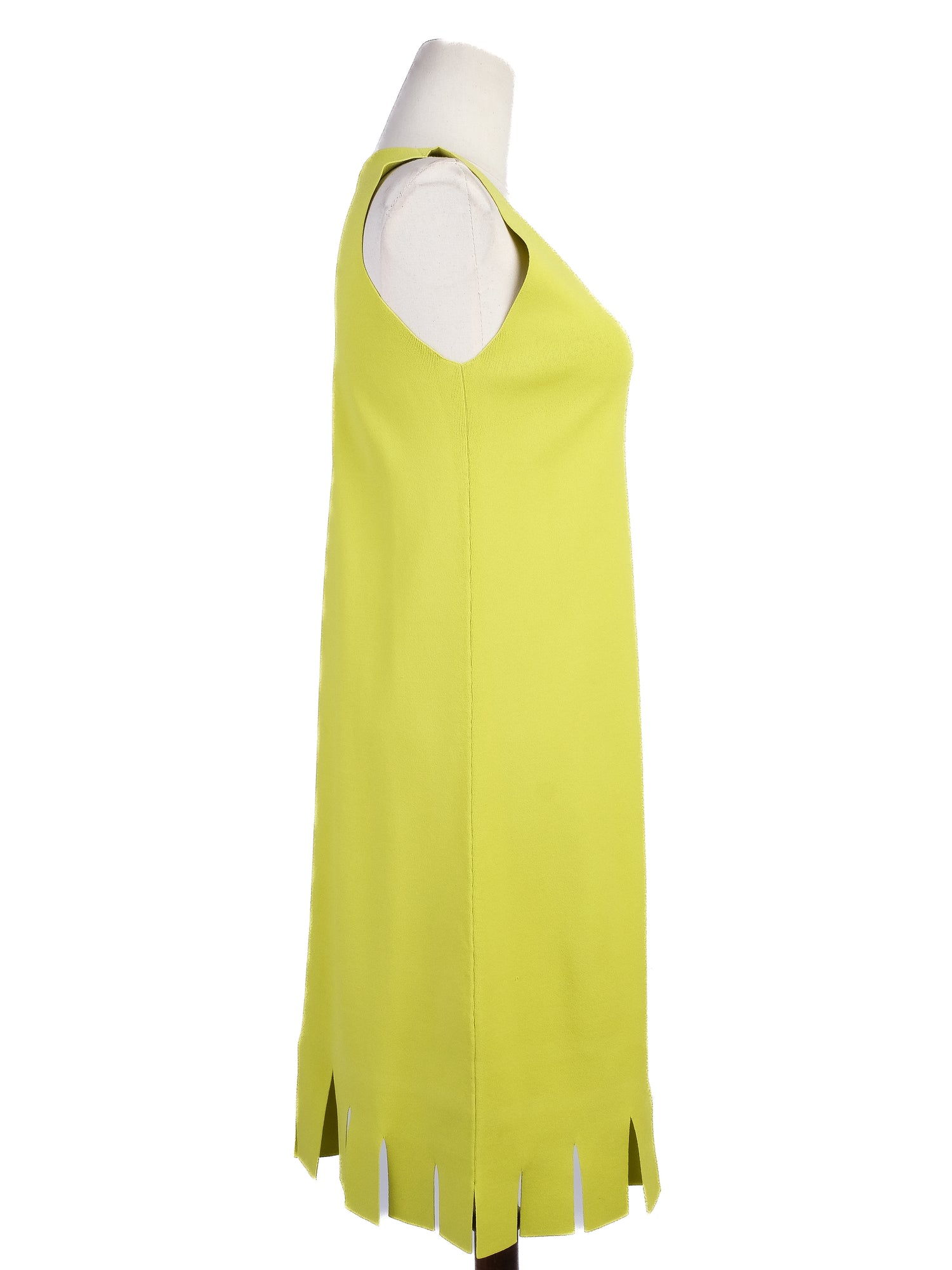 Excellent D.Exterior Green V-Neck Sleeveless Dress Size S