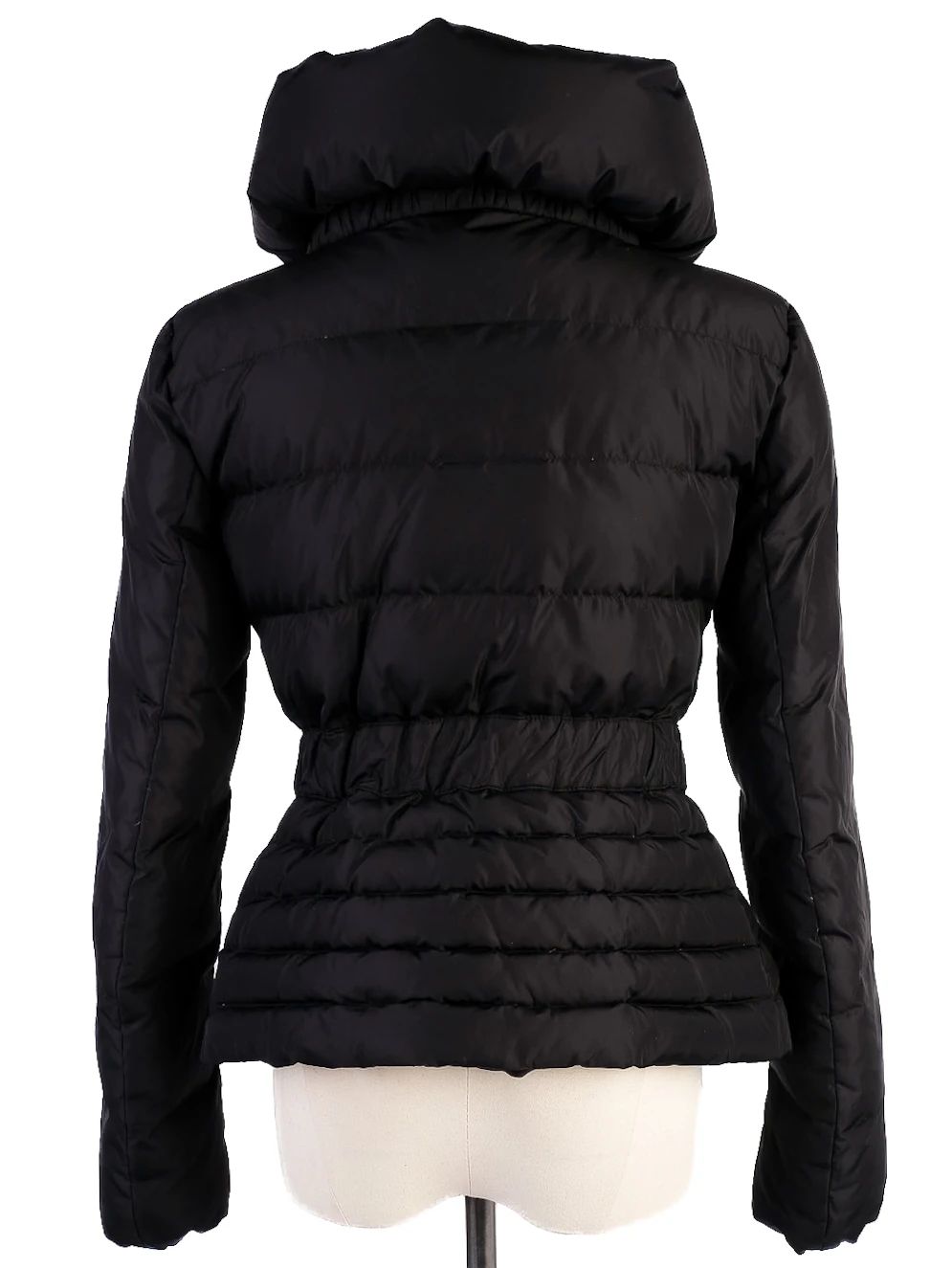 Excellent Elisabetta Franchi Black Nylon Puffer Jacket Size S