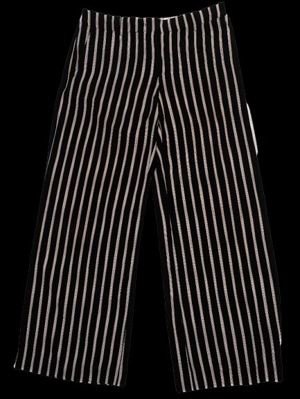 Average Max Mara Black Vertical Stripe Pants Size L Weekend MaxMara