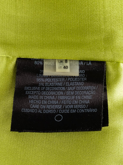 Elie Tahari WomenÕs Sleeveless Dress M Wool Black Blue Multicolor Hem