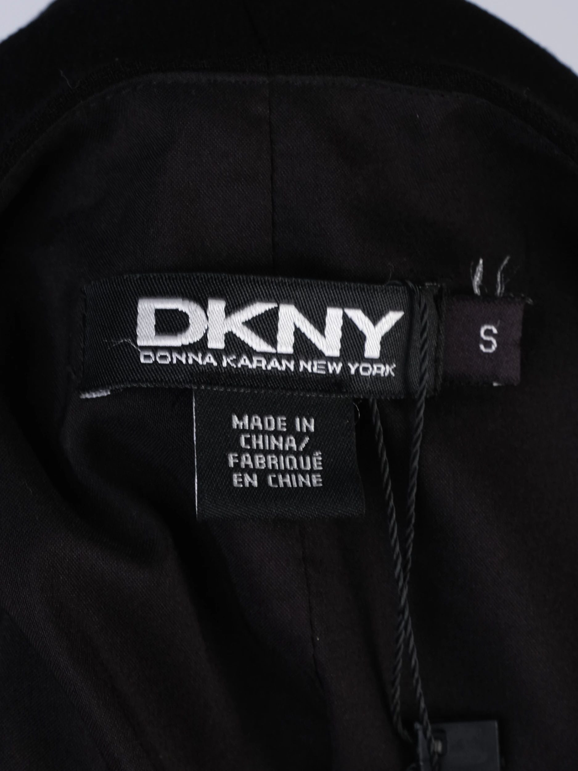 Excellent DKNY Black Sleeveless Dress Polyester V-Neck Size XS