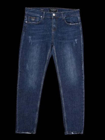 Excellent Phillipp Plein Blue Denim Jeans Size M with Distressing