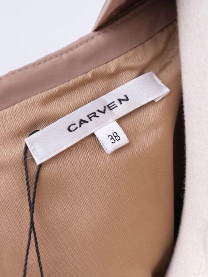 Excellent Carven White Asymmetrical Dress Women Polyester Size N/A