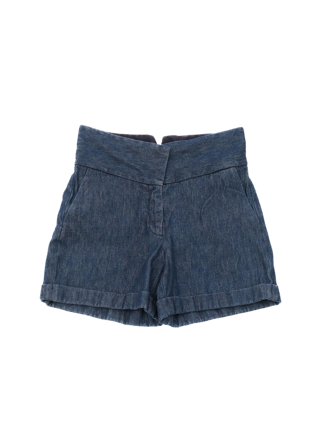 Excellent Maison Margiela Blue Denim Shorts Size M High Waist