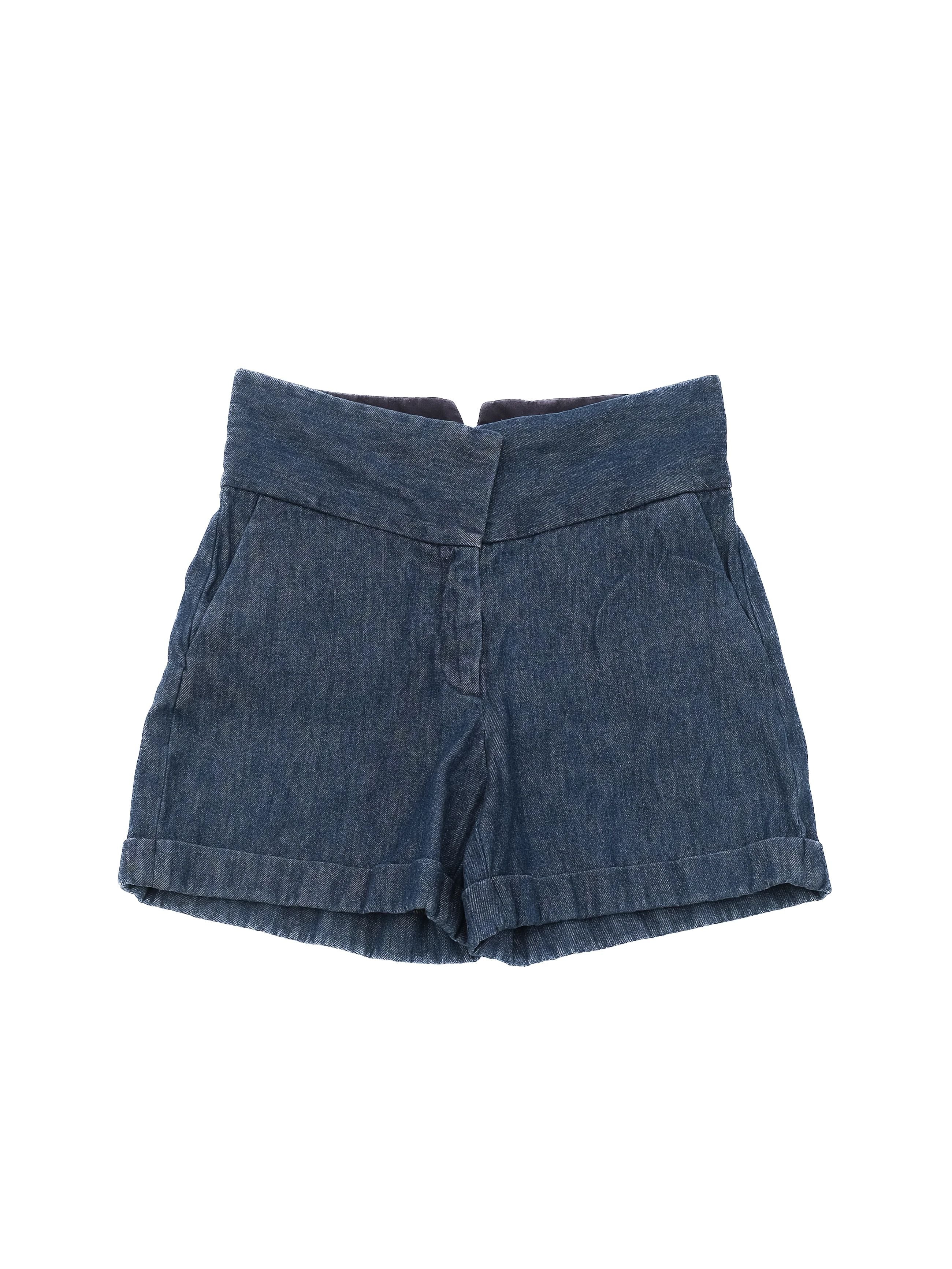 Excellent Maison Margiela Blue Denim Shorts Size M High Waist