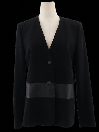 Max Mara Black Blazer XL Excellent Condition V-Neck Design