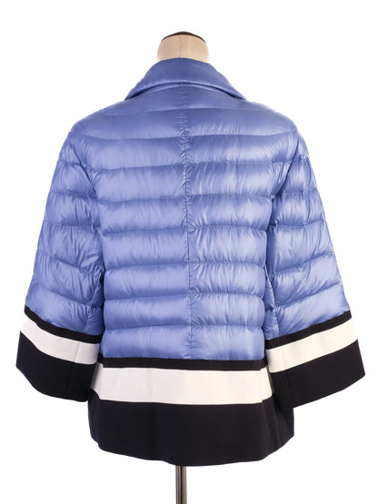 Excellent Herno Blue Puffer Jacket Women Size L Nylon