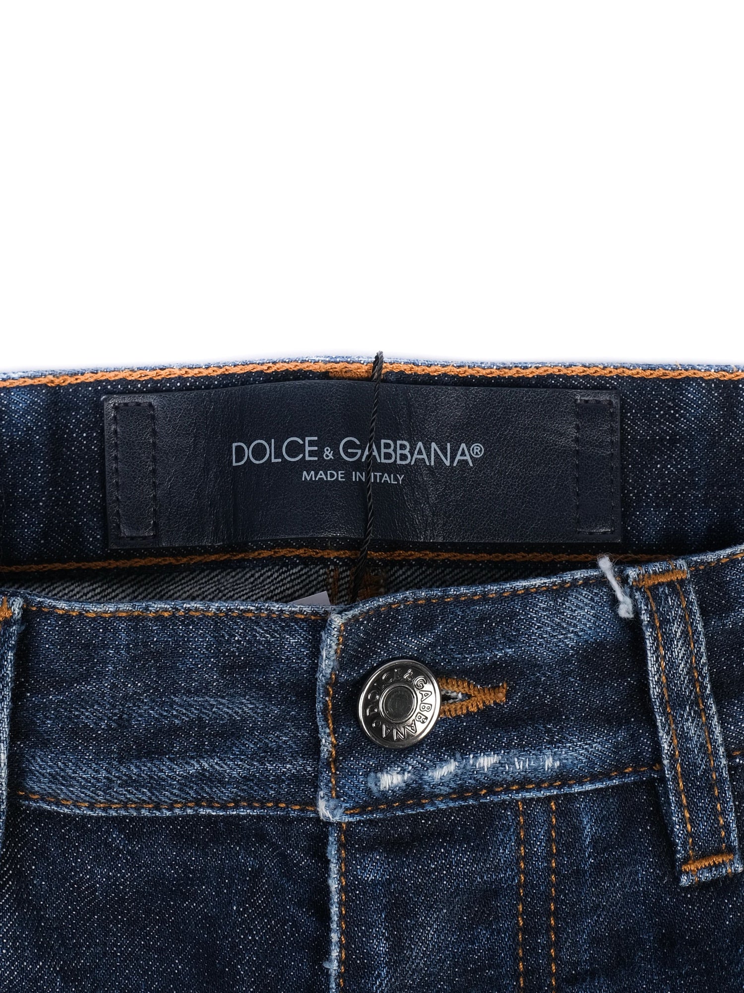 Excellent Dolce Gabbana Blue Distressed Denim Jeans Size XS