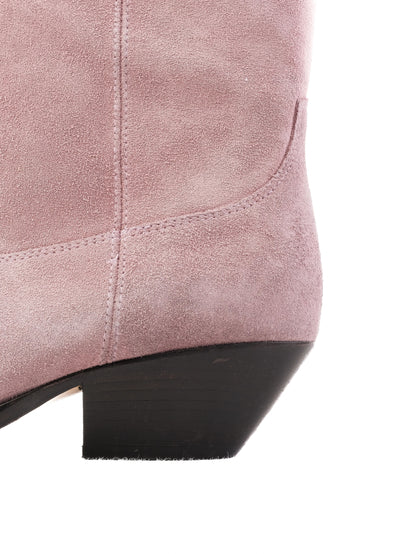 EXCELLENT Isabel Marant Pink Leather Cowboy Boots Size 38