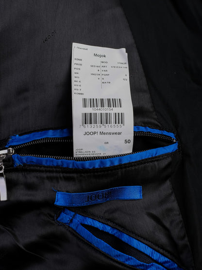 Excellent Joop Black Viscose Trench Coat for Men