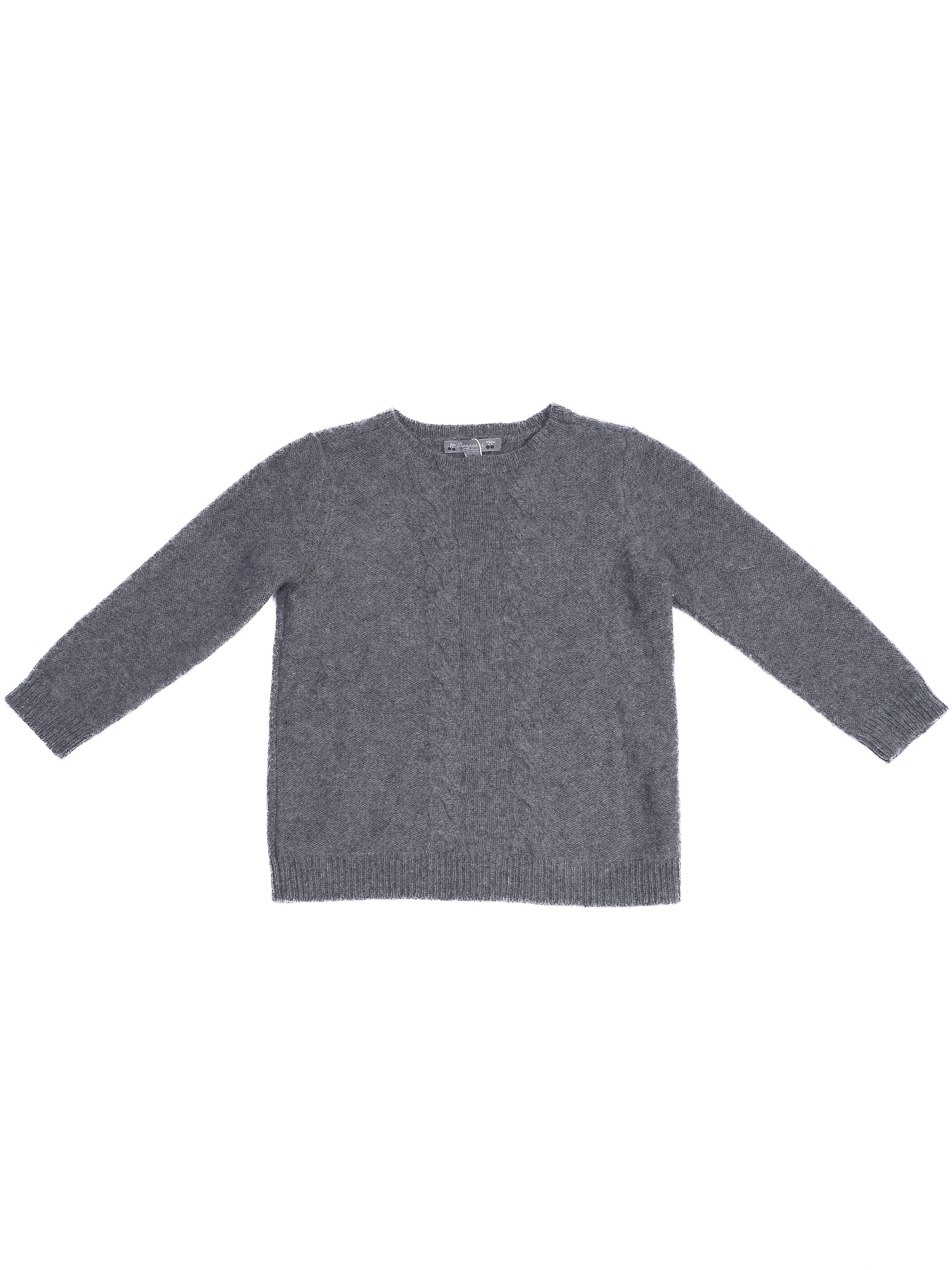 Perfect Bonpoint Gray Cashmere Sweater for Kids Size 4