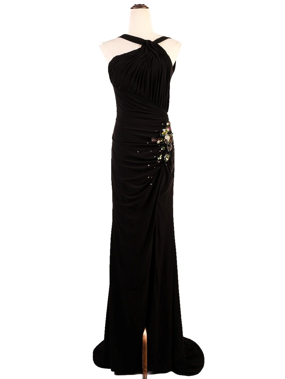 Perfect Sherri Hill Black Dress XXS Single Shoulder Glamour