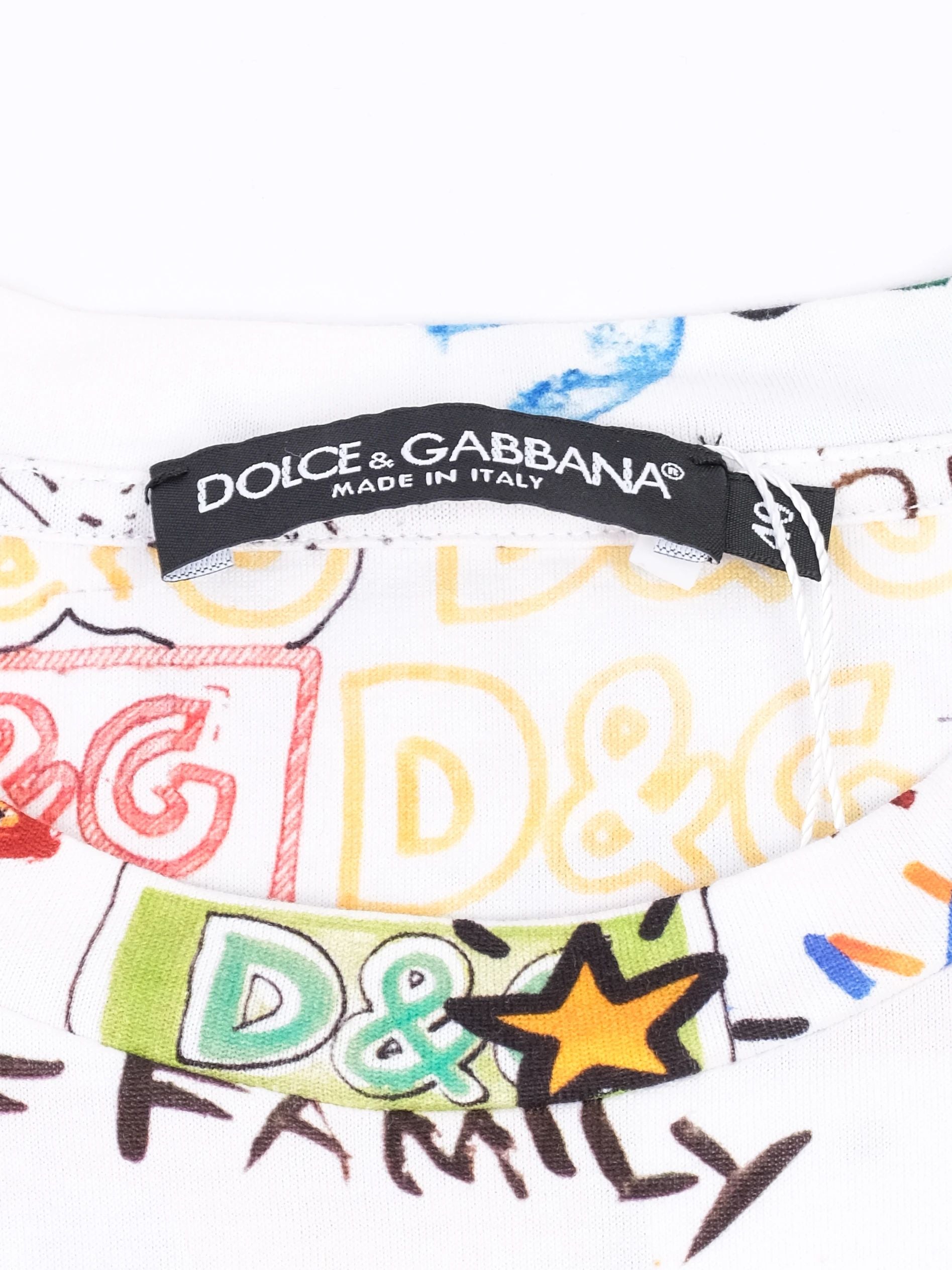 Excellent Dolce Gabbana Kids T-Shirt M Multicolor Cotton