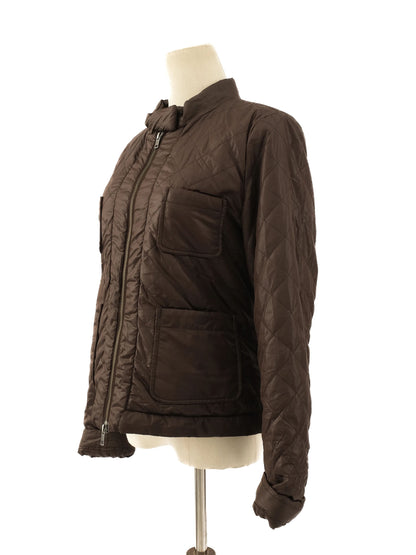 Excellent MaxCo Gray Quilted Jacket Size L Women&
