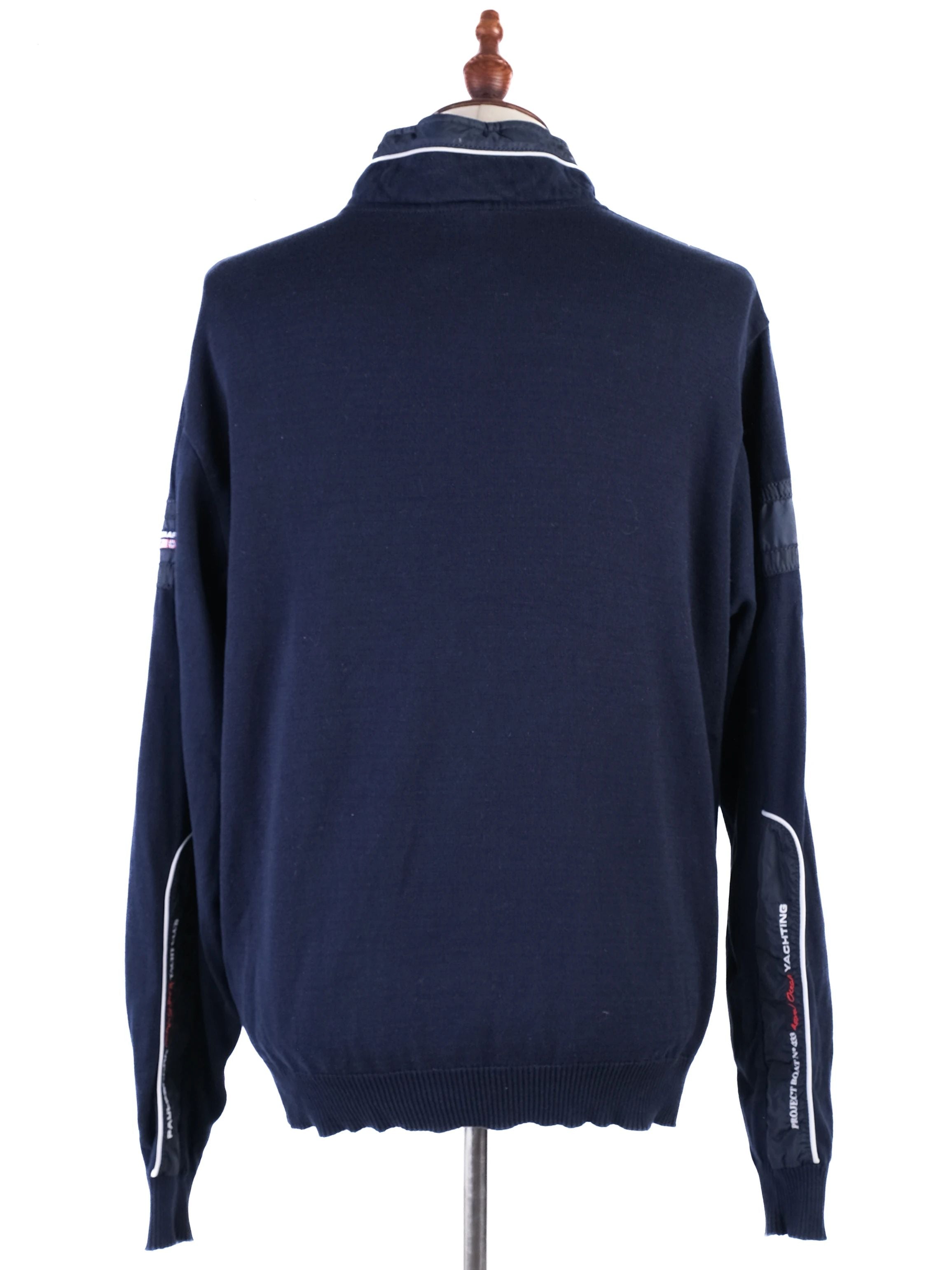 Excellent Paul&amp;Shark Long Sleeve Sweater Blue Cotton Yacht Club